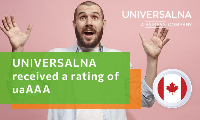 UNIVERSALNA received a rating of uaAAA