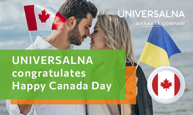 UNIVERSALNA congratulates Happy Canada Day