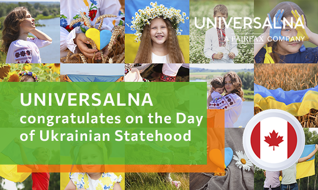 UNIVERSALNA congratulates on the Day of Ukrainian Statehood