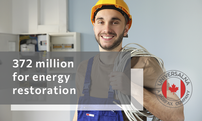 372 million for energy restoration