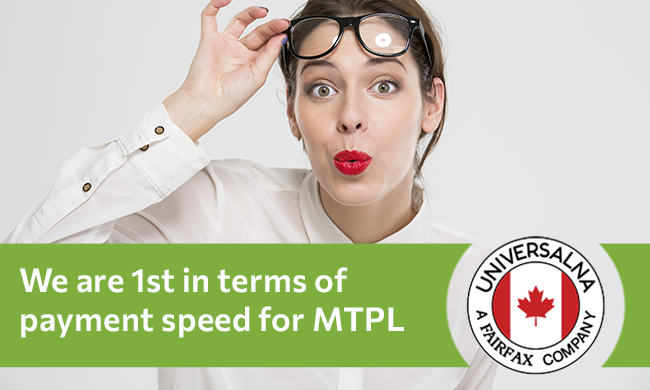 We are No. 1 in terms of payment speed for MTPL