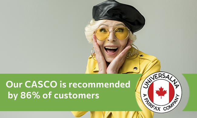 Our CASCO is recommended by 86% of customers